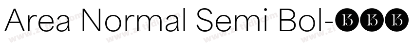 Area Normal Semi Bol字体转换